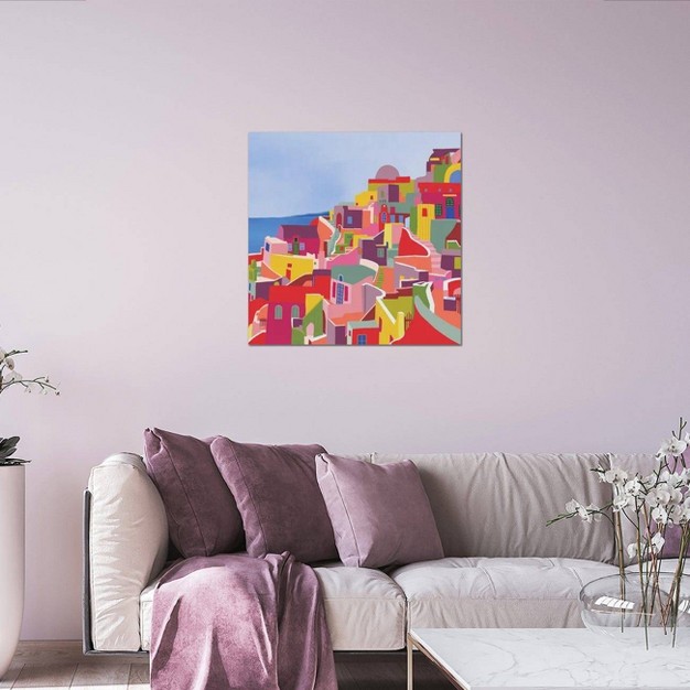 Santorini By Ceyda Alasar Unframed Wall Canvas Icanvas