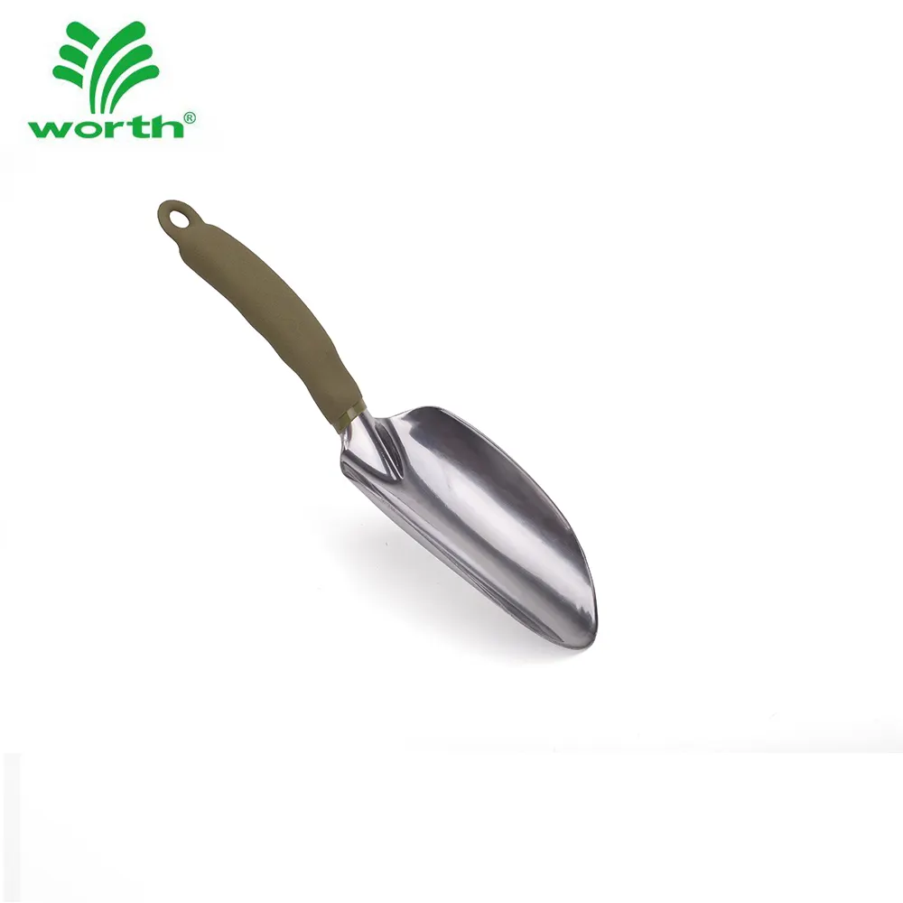 Worth Wholesale Soft PVC Handle Aluminium Head Garden Hand Tools Planting Digging Trowel