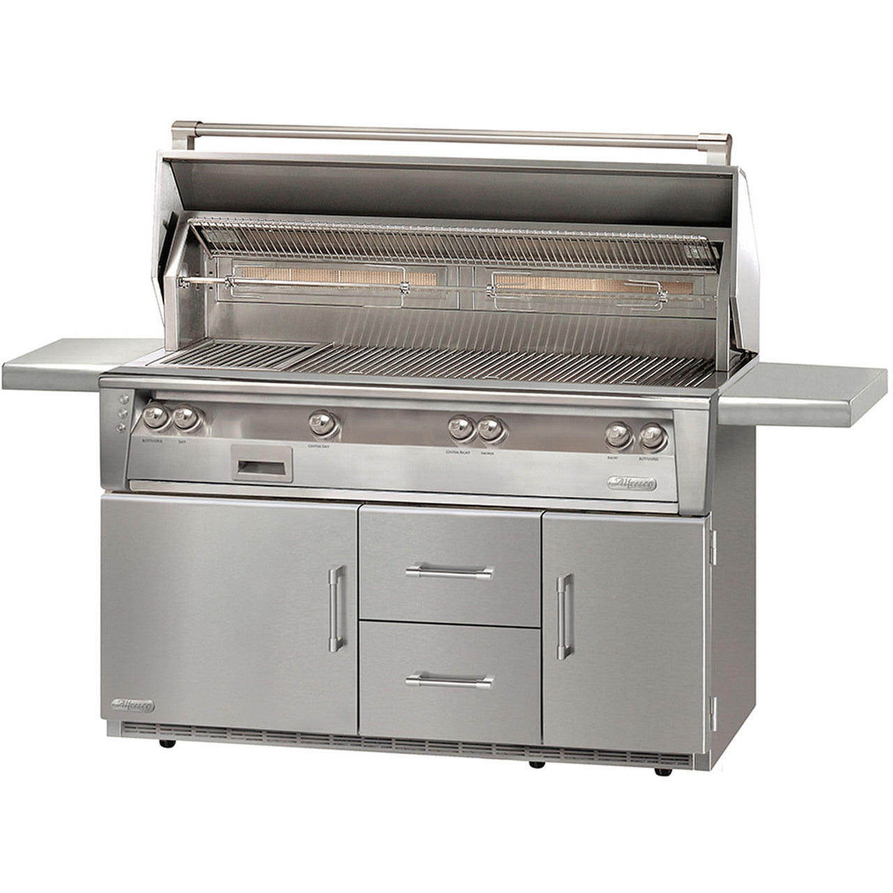 Alfresco 56 Portable Outdoor Grill On a Cart With Refrigerated Bases