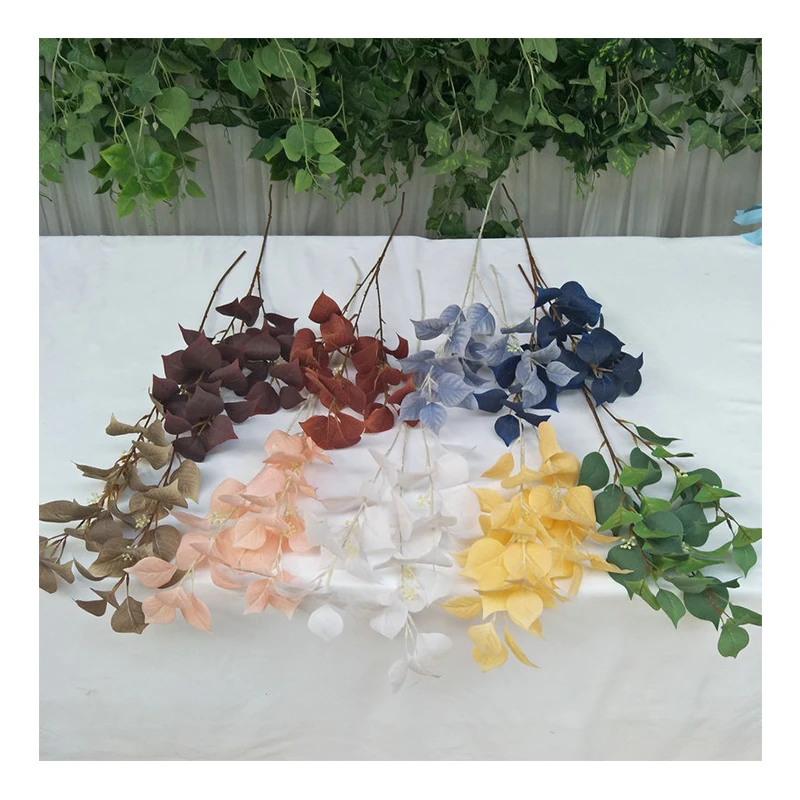 Simulation of Maple leaves  ginkgo leaves  banyan leaves branches and leaves Real Touch for Home Indoor Outdoor Decor