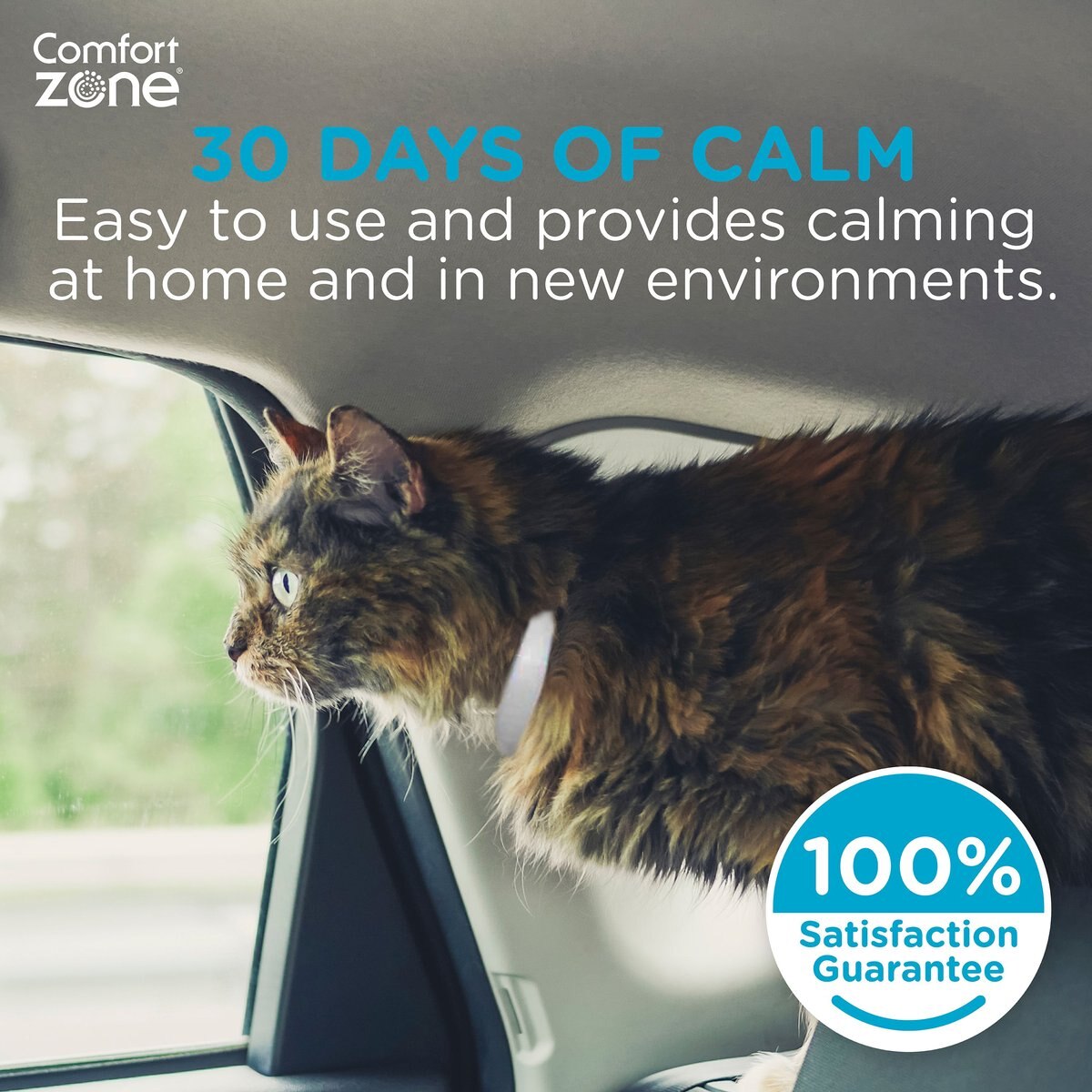 Comfort Zone On-The-Go Breakaway Calming Collar for Cats