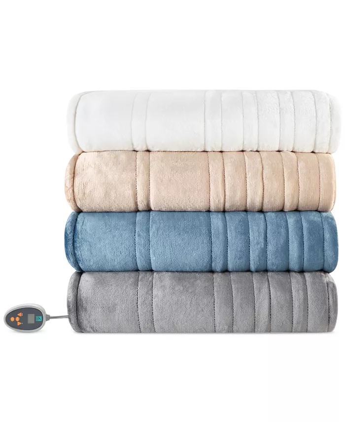 Sleep Philosophy Ultra-Soft Electric Reversible Plush to Berber Blanket， Twin