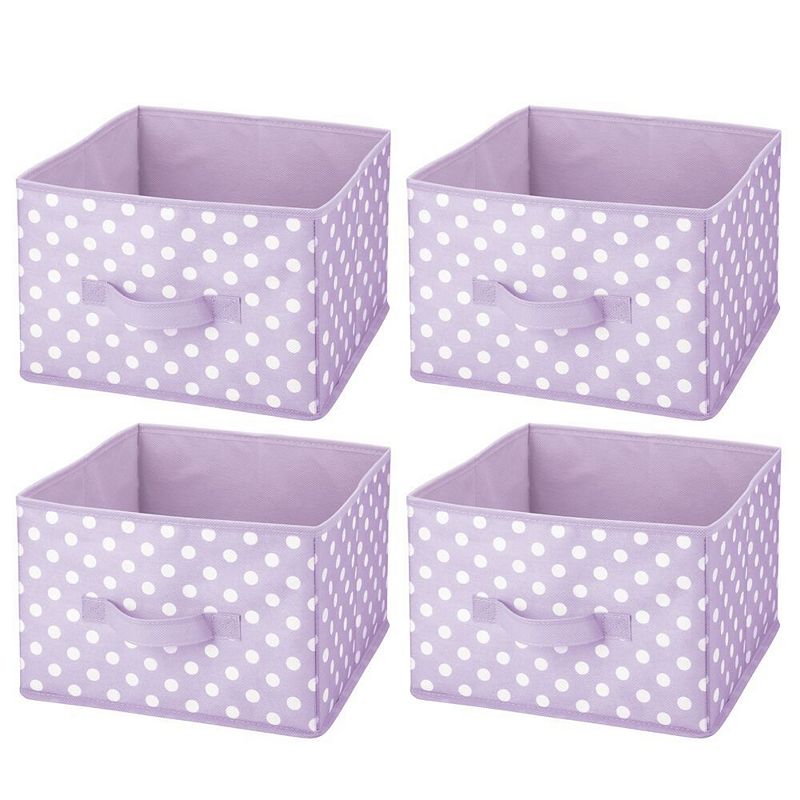 mDesign Soft Fabric Closet Storage Organizer Cube Bin - 4 Pack