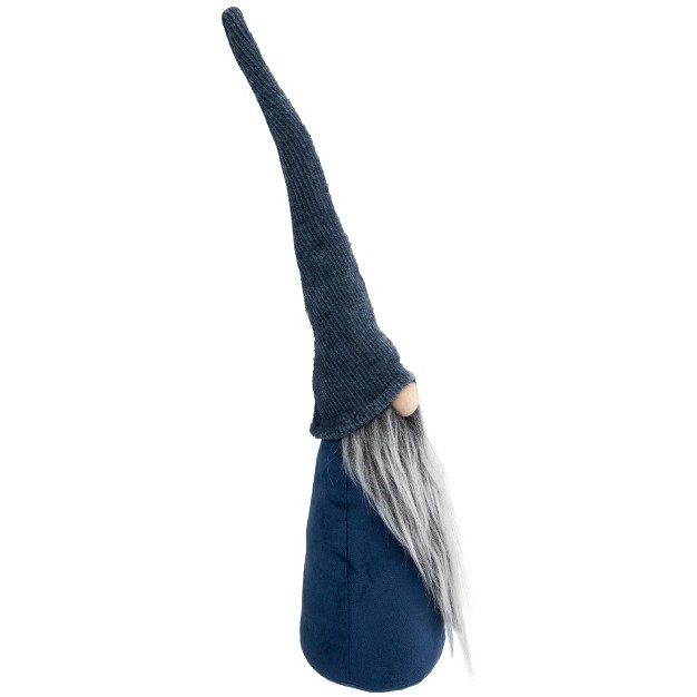 Navy Blue Standing Christmas Gnome Tabletop Decoration