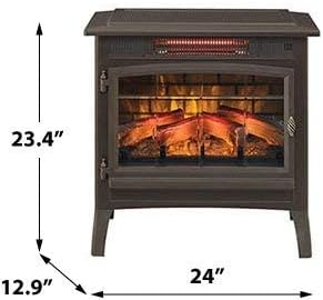 💝Last Day 70% Off✨ Electric Infrared Quartz Fireplace Stove with 3D Flame Effect