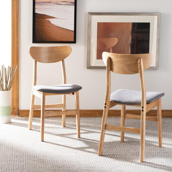 Massell Dining Chair  Set of 2  Natural/Gray   Midcentury   Dining Chairs   by V.S.D Furniture  Houzz