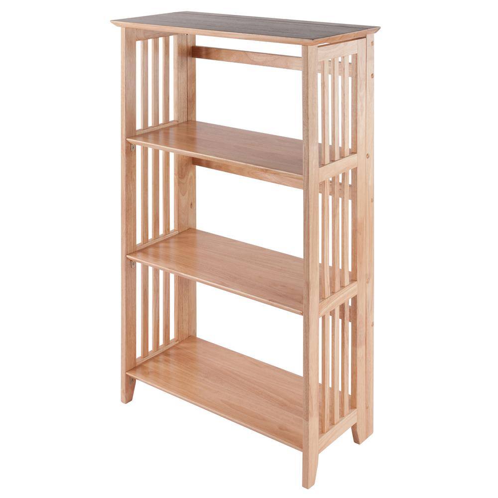 WINSOME WOOD Mission 3-Section Foldable Shelf Natural 82427