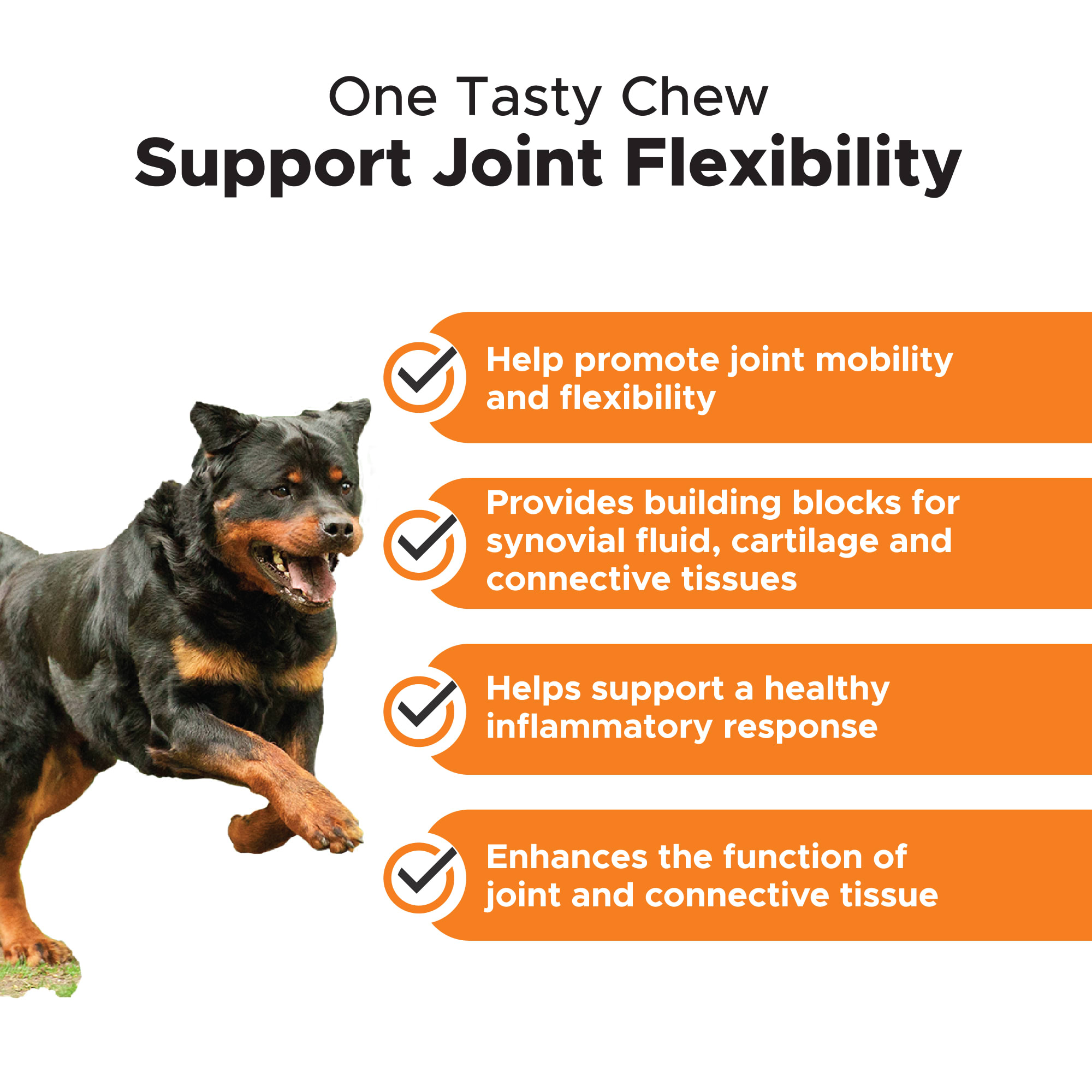 Pet Honesty Hemp Hip + Joint Health Soft Duck Chews for Dogs， Count of 90