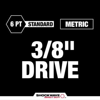 MW SHOCKWAVE 38 in. Drive Metric 6 Point Impact Socket Set (28-Piece) 49-66-7007-49-66-7007