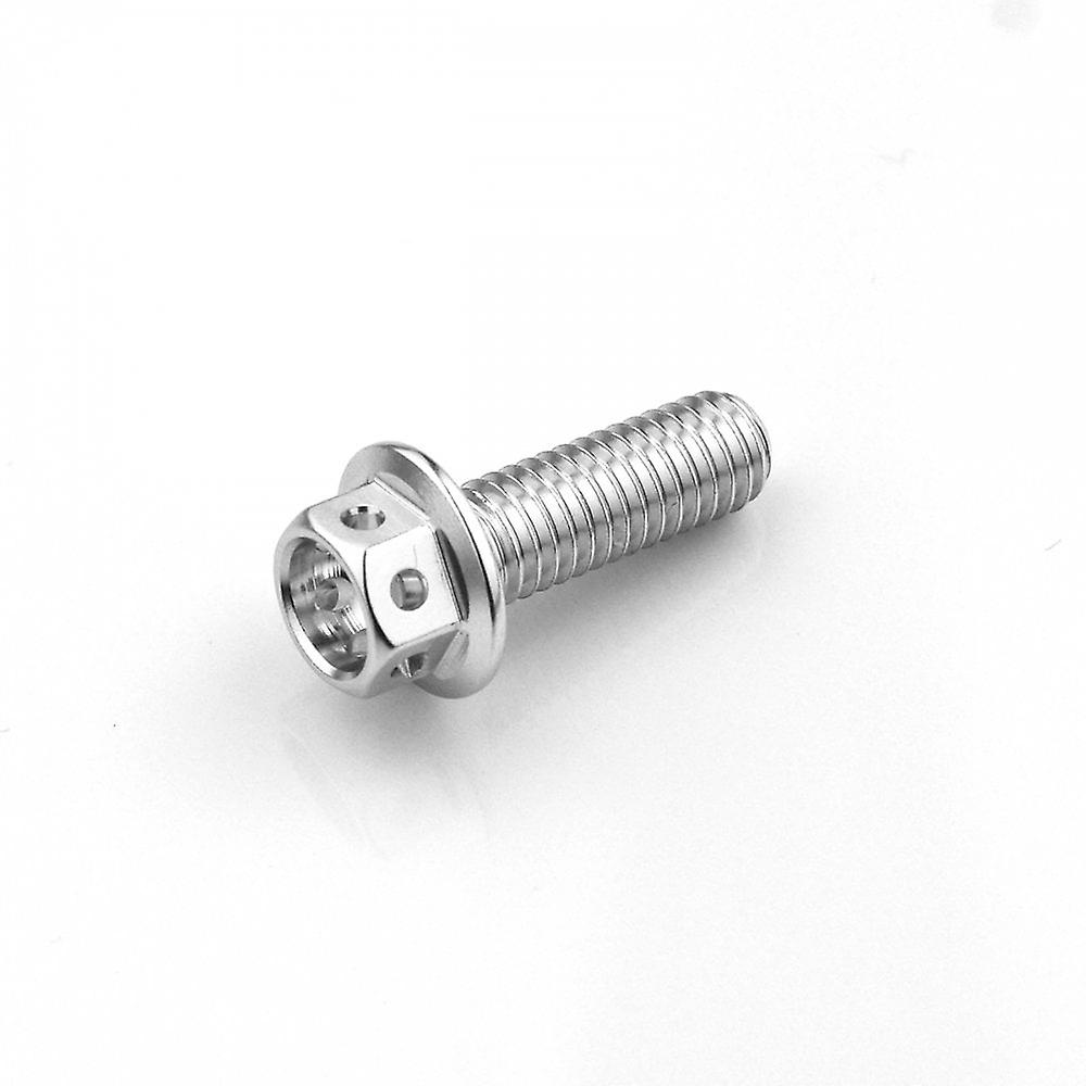 Racebolt Aluminium Race Flanged Hex Head Bolts M6 X 1.0mm X 18mm Silver