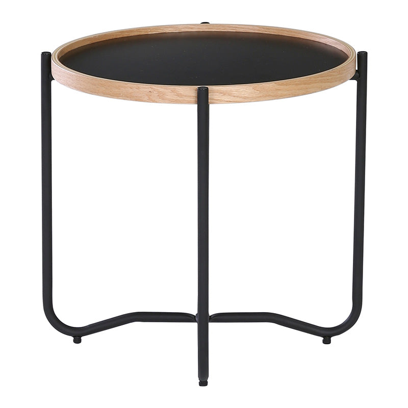 TANIX Side Table - Round - Black