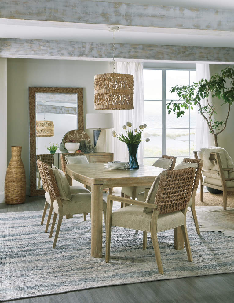 Surfrider Woven Back Arm Chair   Beach Style   Dining Chairs   by Hooker Furniture  Houzz