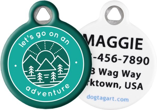 Dog Tag Art Adventure Badge Personalized Dog and Cat ID Tag