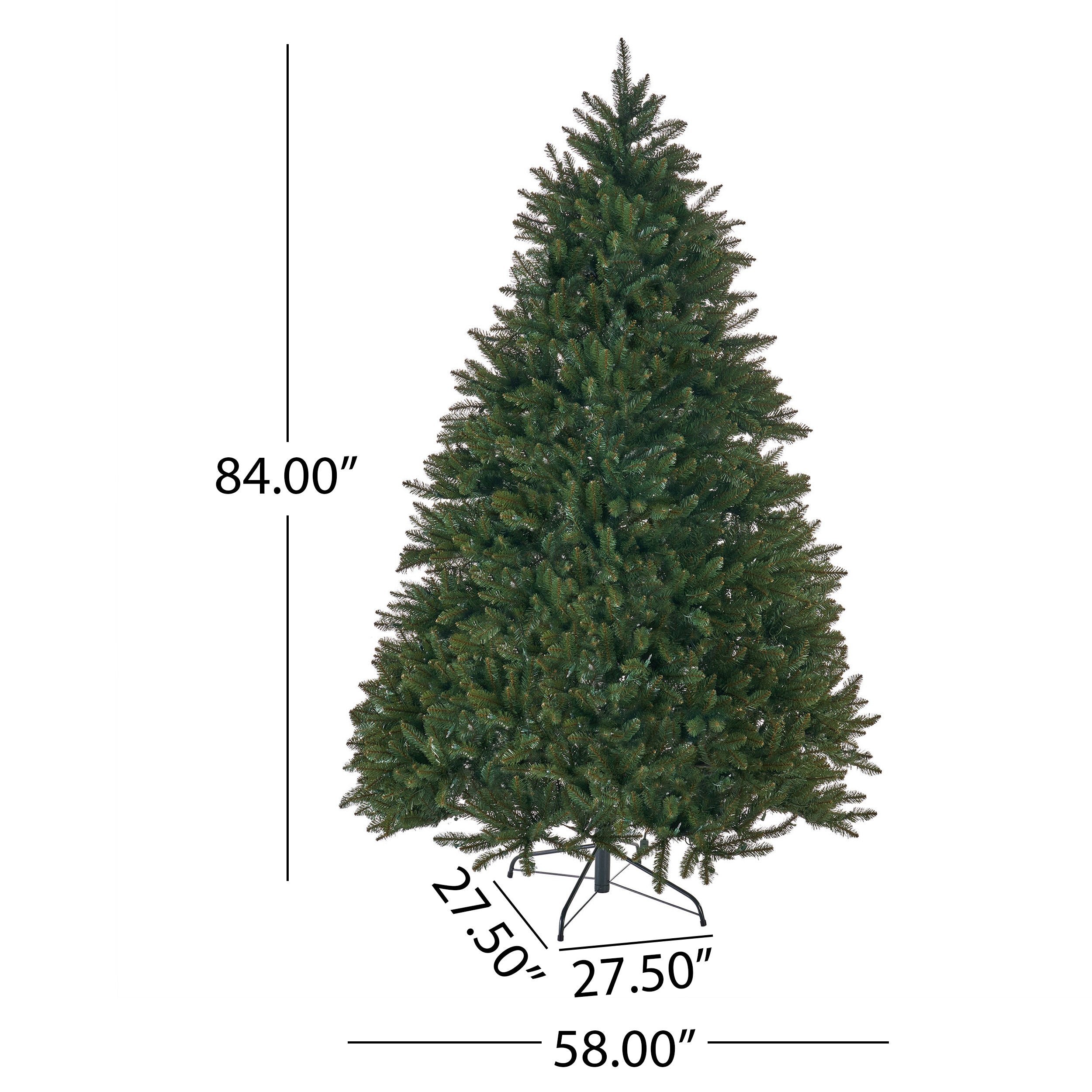 7-foot Norway Spruce Pre-Lit or Unlit Hinged Artificial Christmas Tree