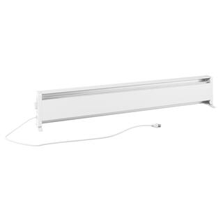 Cadet 59 in. 120-volt 1500-watt SoftHeat Portable Hydronic Electric Baseboard Heater in White EPN1500W