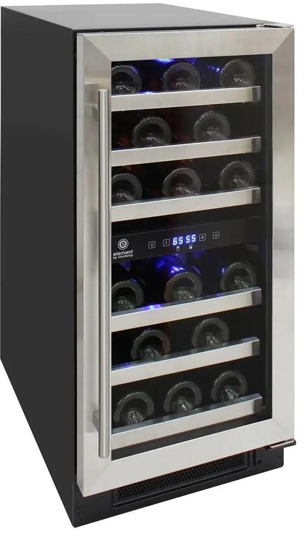 Element by Vinotemp ELWCU11303 15 Inch Stainless Steel Wine Cooler