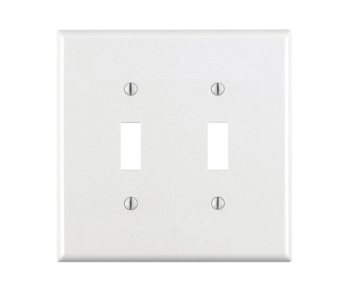 WALLPLATE 2G TOGGLE WH