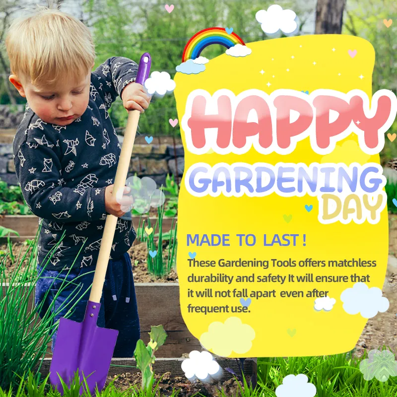 kids garden Tools Long Shovel outdoor toys custom kids garden hand tools