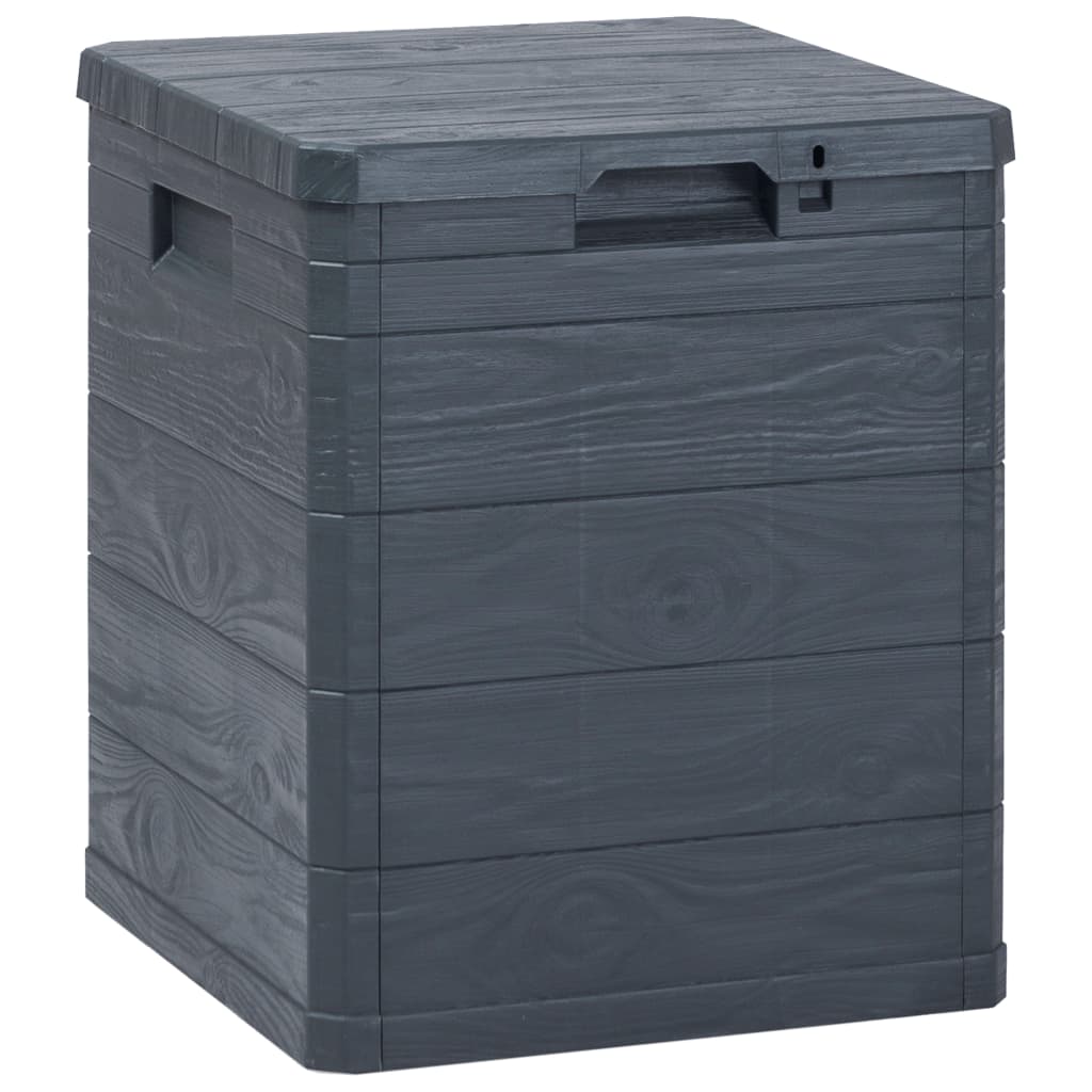 Garden Storage Deck Box Charmma Outdoor Plastic Lockable Container Toolbox For Patio, Lawn, Poolside, Backyard 23.8 Gal