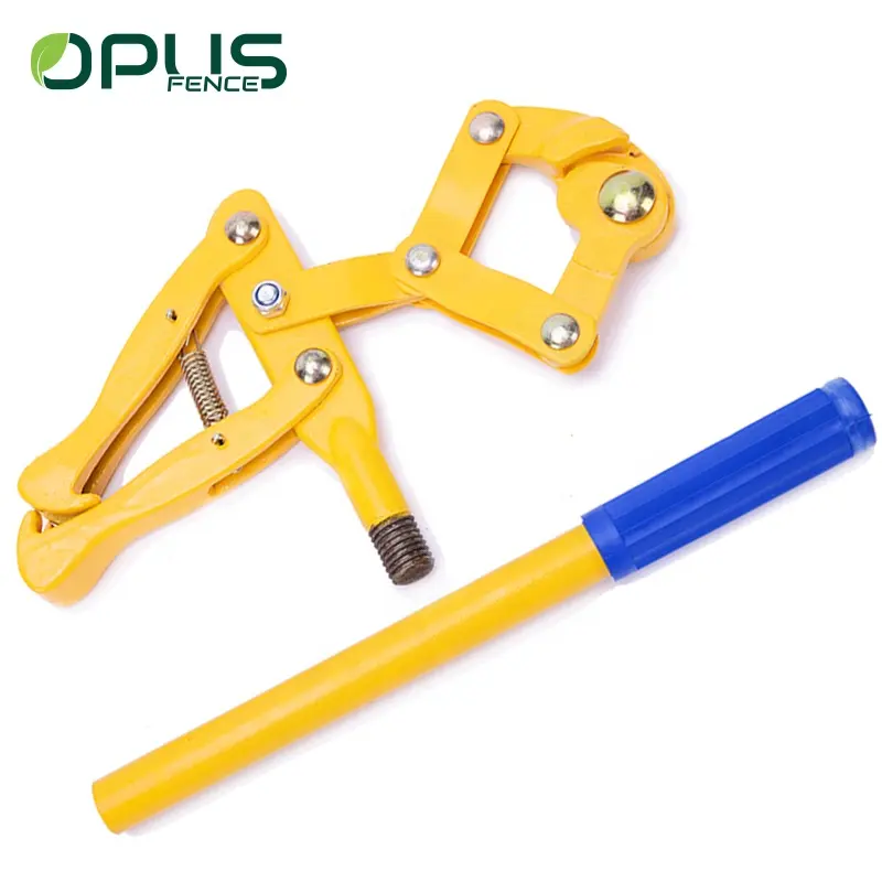 yellow power coated electric fence chain strainer for farm fencing