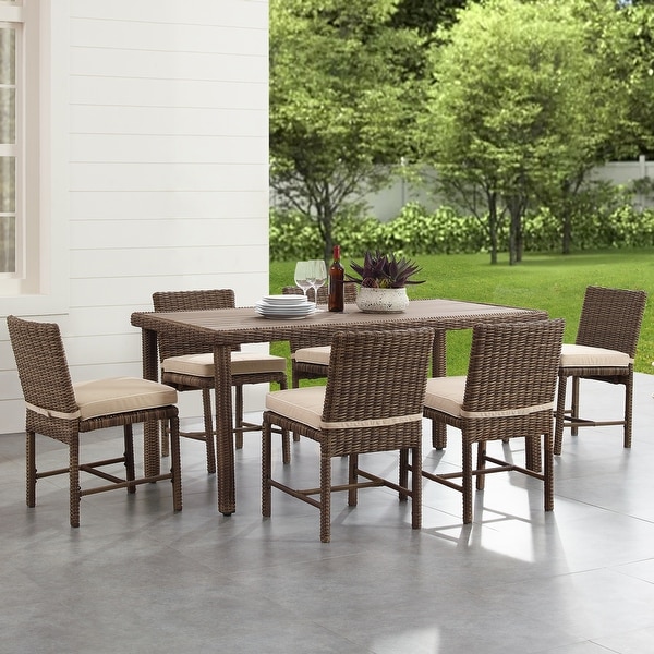 Crosley Bradenton 7Pc Outdoor Wicker Dining Set