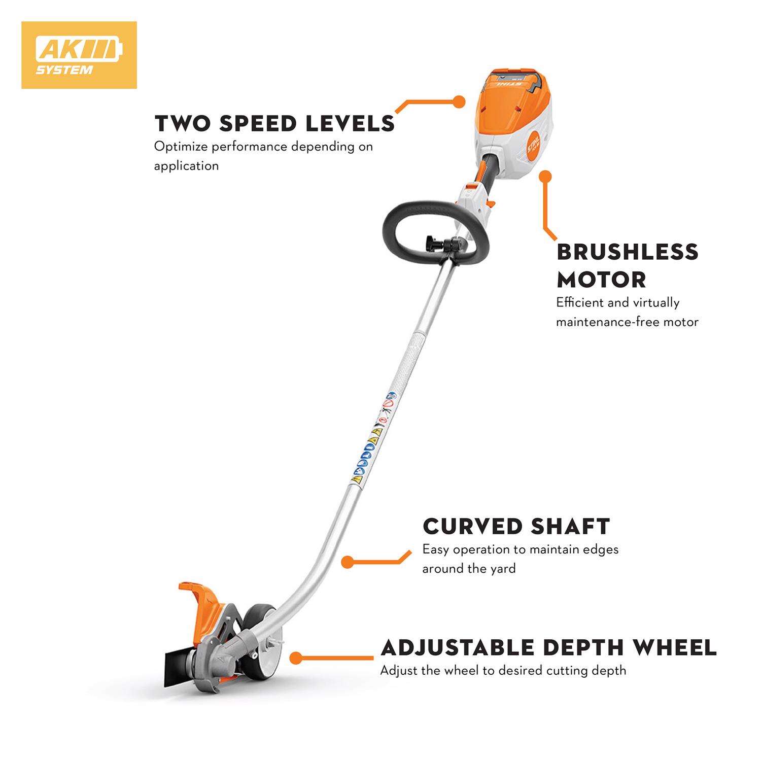 STIHL FCA 80 Battery Edger Kit (Battery and Charger)