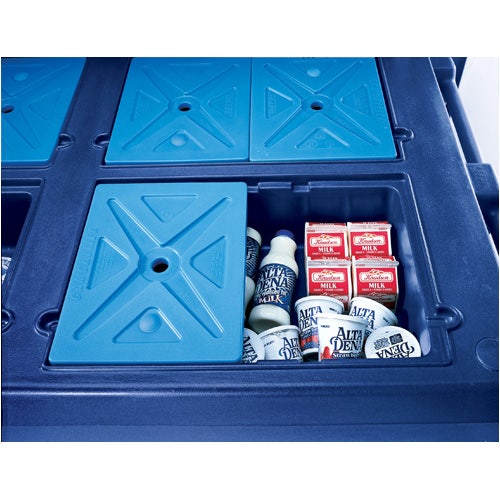 Cambro KVC854186 CamKiosk Cart with Four Pan Wells， Navy Blue