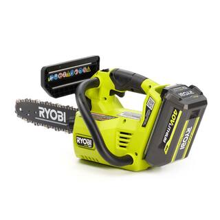 RYOBI 40V HP Brushless 12 in. Top Handle Battery Chainsaw with 4.0 Battery and Charger RY40590