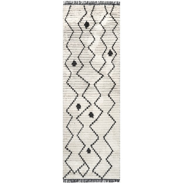 Nuloom Mari Moroccan Soft Shag Fringe Area Rug