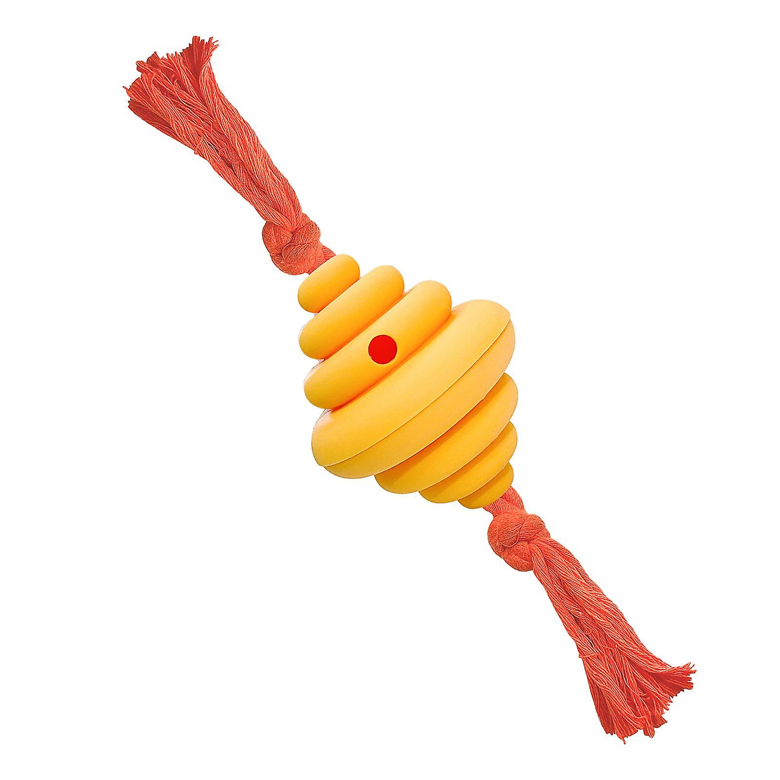 Leaking Food Dog Toy Bite Resistant Small Medium And Large Dogs Dog Chew Toy Yellow