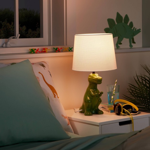 Dinosaur Kids x27 Table Lamp Green