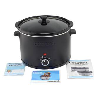 Courant 2.5 qt. Slow Cooker with Keep Warm Settings and Removable Port- Black Matte MCSC2524K974