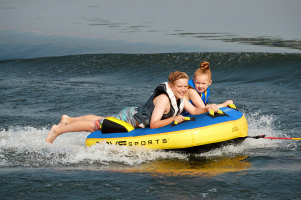 RAVE Sports Blue Angel Inflatable 2 Person Rider Towable Boat Tube Raft