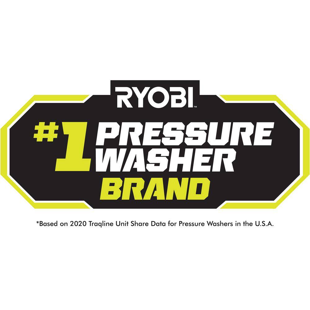 RYOBI 3300 PSI 2.3 GPM Cold Water Gas Pressure Washer with Honda GCV190 Idle Down RY80942