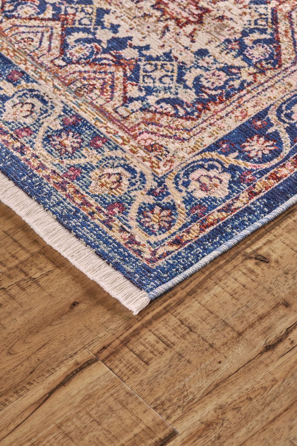 Tessina Blue and Rust Rug by BD Fine