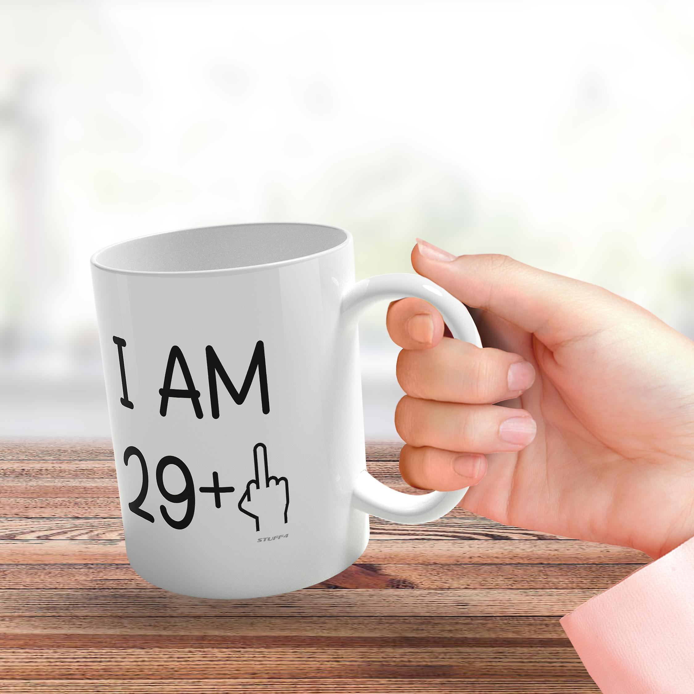 30th Birthday Gift Women Men Novelty 11oz Premium Mug Middle Finger Rude Funny Joke Perfect Present