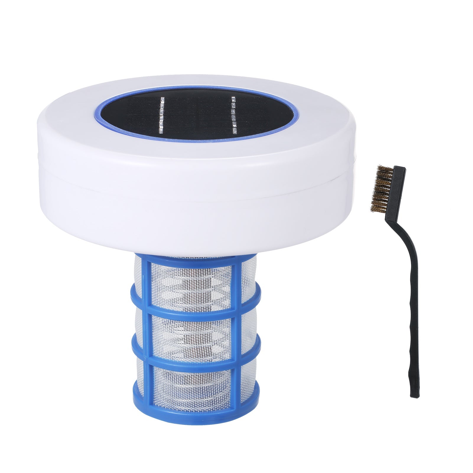 Docooler Solar Power Swimming Pool Purifier Solar Pool-Ionizer Swimming Pool Water Algae Inhibition Chlorine-Free Water Processor