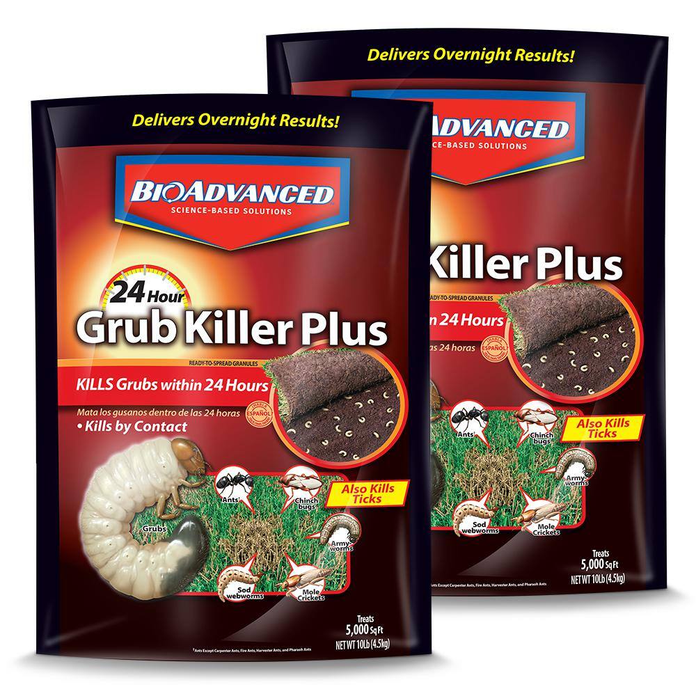 BIOADVANCED 10 lbs. 24-Hour Grub Killer Plus Granules (2-Pack) 700749U