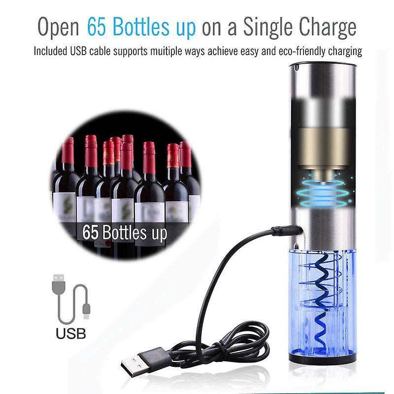 Automatic Bottle Opener Wine Opener Usb Charging Electric Red Wine Opener Foil Cutter Jar Opener Kitchen Accessories Wine Opener