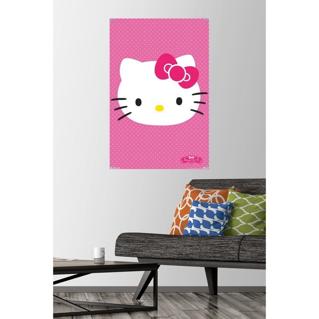 Trends International Hello Kitty Face Unframed Wall Poster Prints