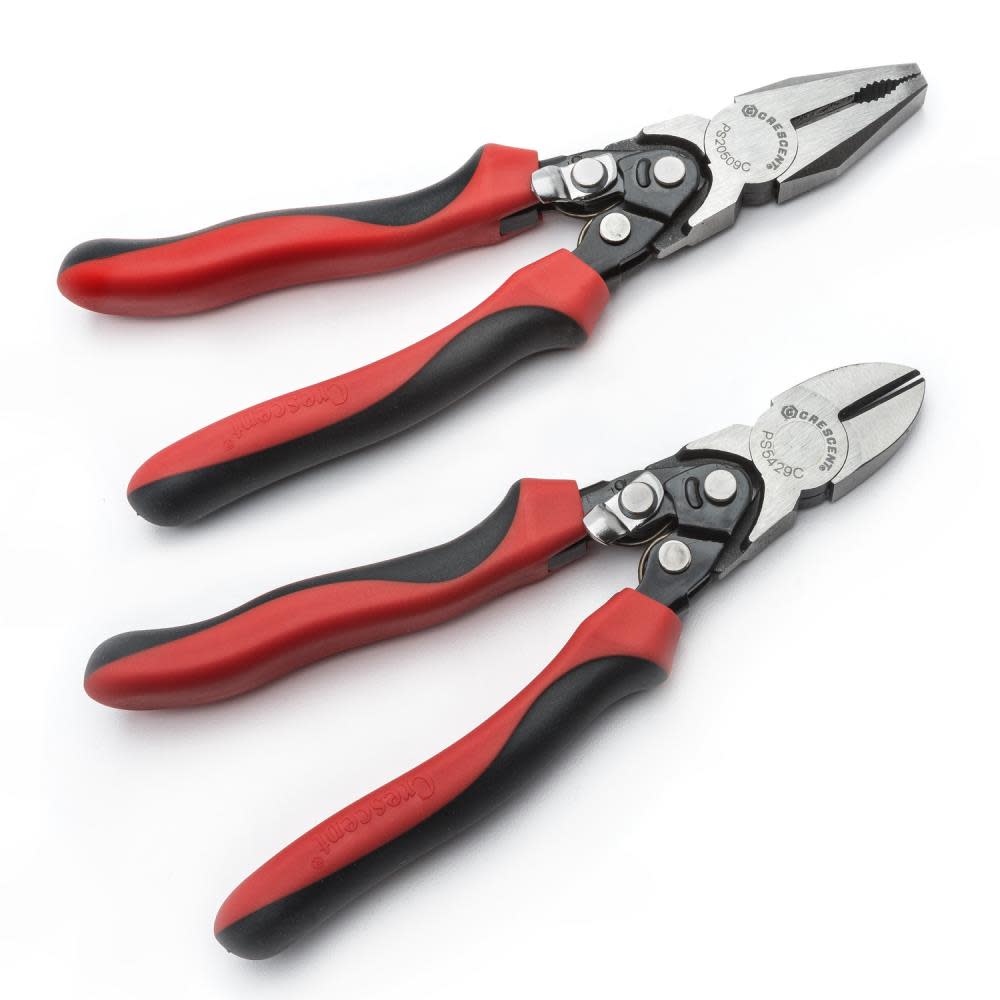 Pro Series Dual Material Compound Action Cutting Plier Set， 2 Piece