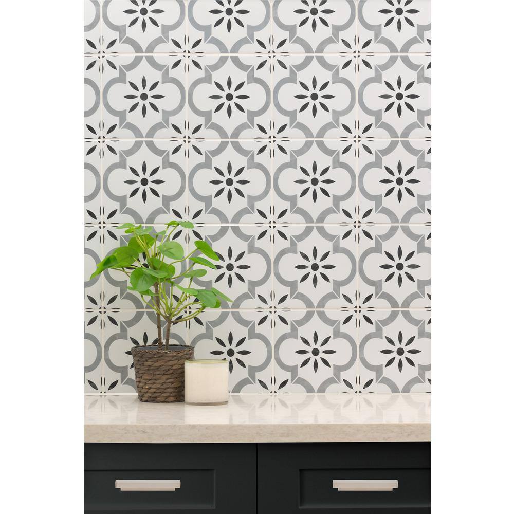 MSI Azila Encaustic 8 in. x 8 in. Matte Porcelain Floor and Wall Tile (5.16 sq. ft.Case) NFLOBA8X8