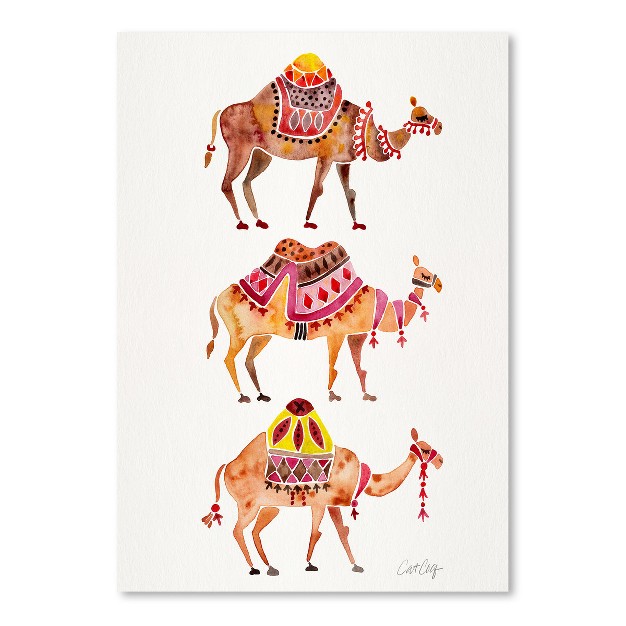 Americanflat Minimalist Animal Camel Train By Cat Coquillette Poster