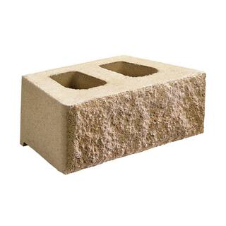 Diamond 10D 6 in. x 15.75 in. x 10 in. Tan Concrete Retaining Wall Block (40- Piece Pallet) 16057154