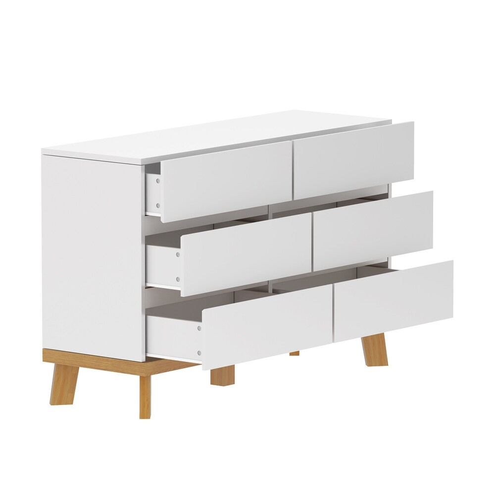 6 Drawers MDF Storage Cabinet