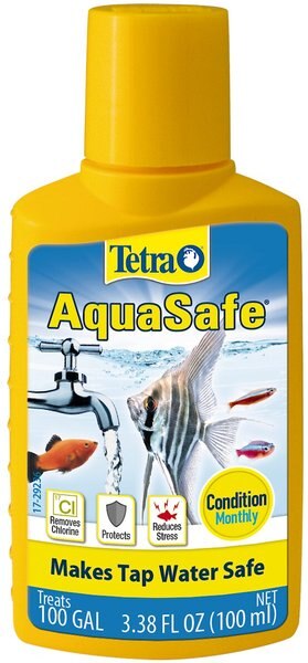 Tetra AquaSafe Freshwater and Marine Aquarium Water Conditioner and Dechlorinator