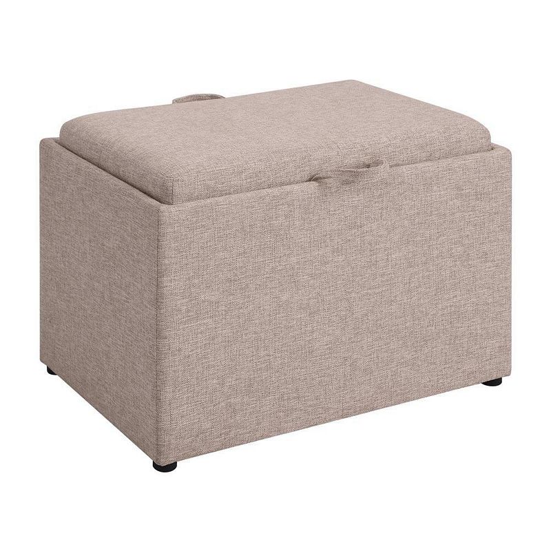 Convenience Concepts Designs4Comfort Accent Storage Ottoman with Reversible Tray