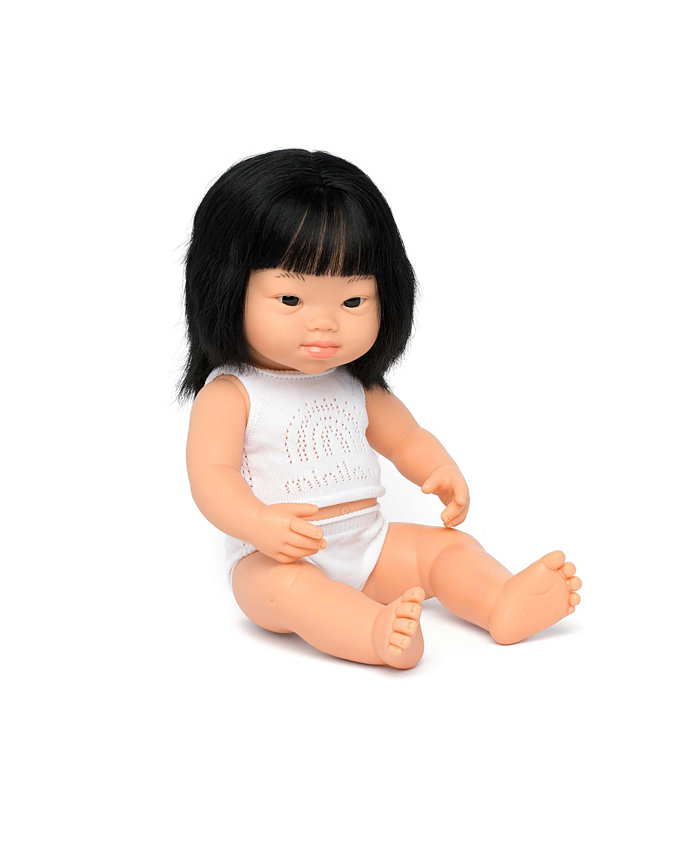 MINILAND Baby Girl 15 Asian Doll with Down Syndrome