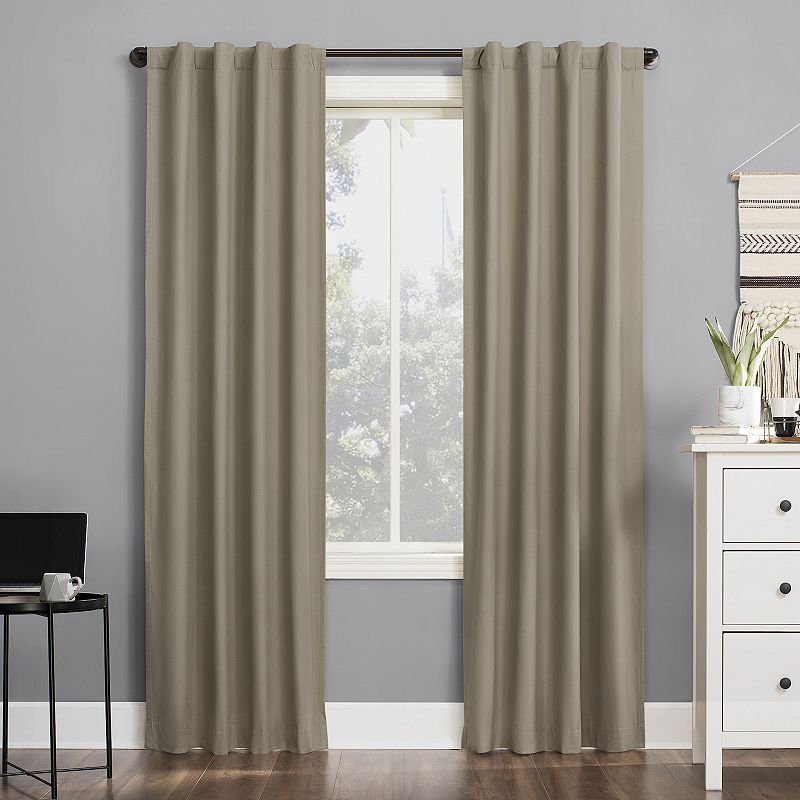 Sun Zero Cyrus Thermal 100% Blackout Back Tab Window Curtain