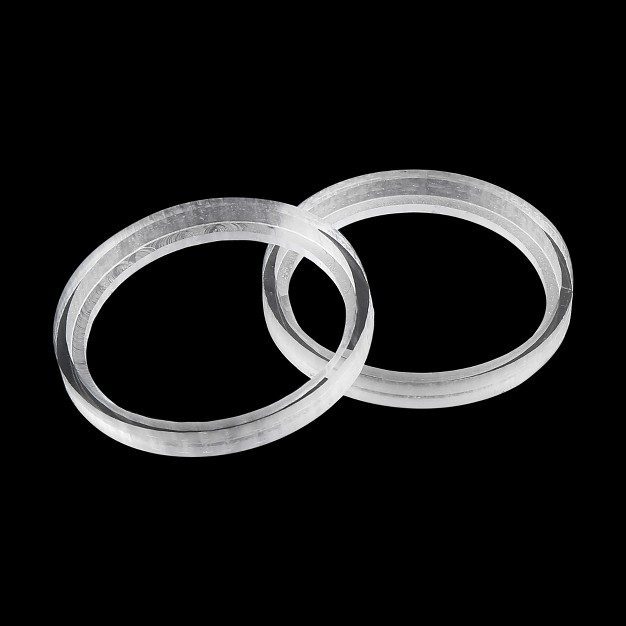 Unique Bargains Car Speaker Spacer Ring Transparent Acrylic